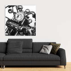 Toile 36 x 36 - Moto réaliste