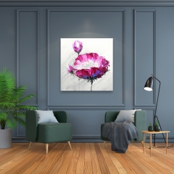 Canvas 36 x 36 - Fuchsia wild flower