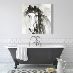 Toile 36 x 36 - Magnifique cheval sauvage