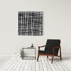 Canvas 36 x 36 - Abstract small stripes