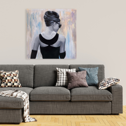 Canvas 36 x 36 - Actress audrey hepburn
