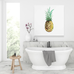 Canvas 36 x 36 - Watercolor pineapple