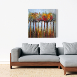 Canvas 36 x 36 - Colorful leaves trees