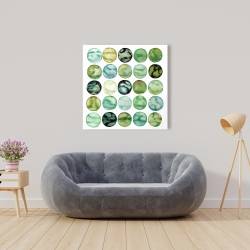 Canvas 36 x 36 - Green circles
