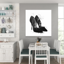 Toile 36 x 36 - Escarpins noirs