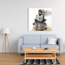 Canvas 36 x 36 - Vintage train