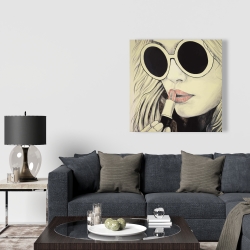 Canvas 36 x 36 - Pink lips