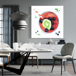 Toile 36 x 36 - Smoothies aux petits fruits