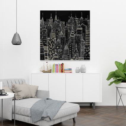 Tours d'une ville illustrative