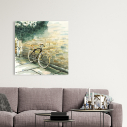 Canvas 36 x 36 - Old urban bicycle