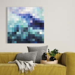 Canvas 36 x 36 - Pixelized landscape