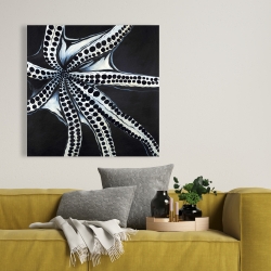 Toile 36 x 36 - Grande tentacule de pieuvre