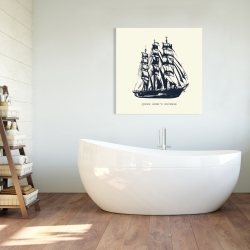 Canvas 36 x 36 - Old boat