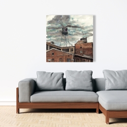 Toile 36 x 36 - Tour d'eau à williamsburg