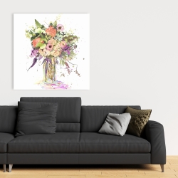 Canvas 36 x 36 - Romantic bouquet