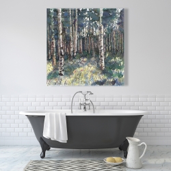 Toile 36 x 36 - Bouleaux