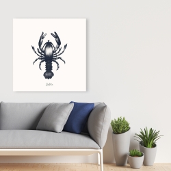 Toile 36 x 36 - Homard bleu