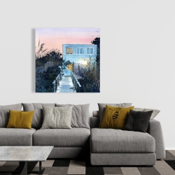 Toile 36 x 36 - Maison de plage