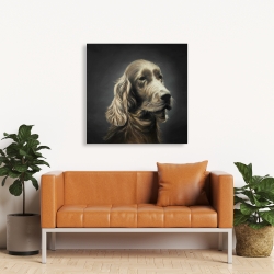 Canvas 36 x 36 - Field spaniel