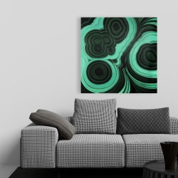 Toile 36 x 36 - Pierre malachite