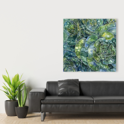 Toile 36 x 36 - Succulents abstrait