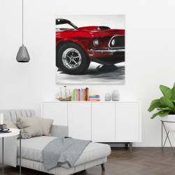 Canvas 36 x 36 - Classic red car