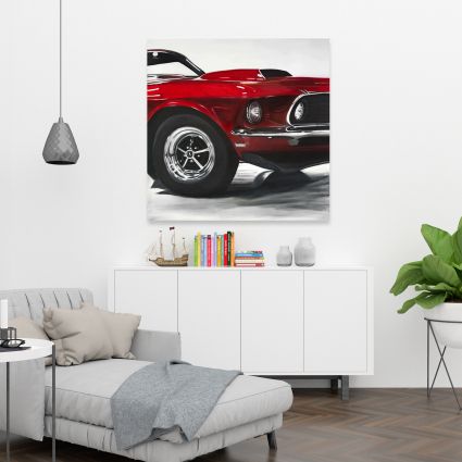 Voiture classique rouge