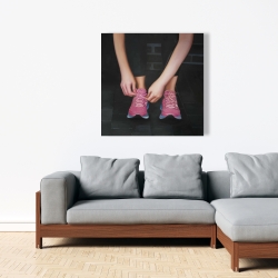 Toile 36 x 36 - Prêt pour la course