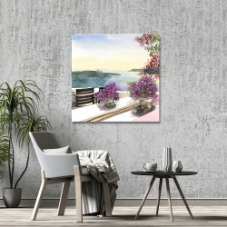 Canvas 36 x 36 - Mediterranean sea view