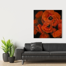 Canvas 36 x 36 - Poppy bouquet