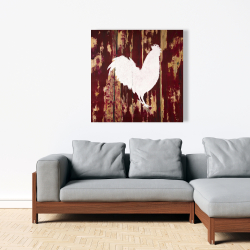 Canvas 36 x 36 - Rooster silhouette