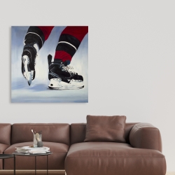 Canvas 36 x 36 - Hockey player