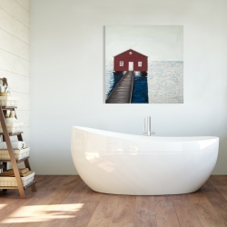 Toile 36 x 36 - Hangar à bateaux