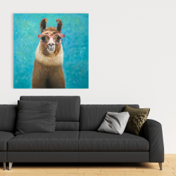 Toile 36 x 36 - Aimable llama