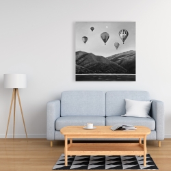 Canvas 36 x 36 - Air balloon landscape