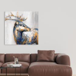 Canvas 36 x 36 - Golden deer