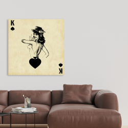 Canvas 36 x 36 - King of spades