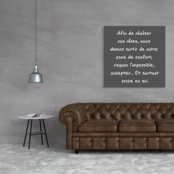 Canvas 36 x 36 - Make our dreams come true