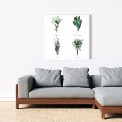 Toile 36 x 36 - Fines herbes