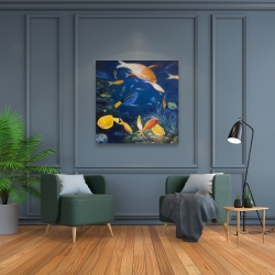 Toile 36 x 36 - Poissons colorés sous l'océan