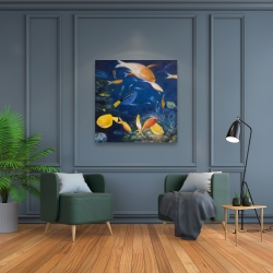 Canvas 36 x 36 - Colorful fish under the sea
