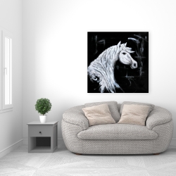Canvas 36 x 36 - Horse profile view