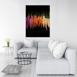 Toile 36 x 48 - Carottes colorées