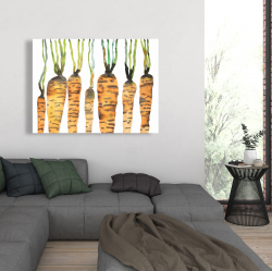 Canvas 36 x 48 - Watercolor carrots