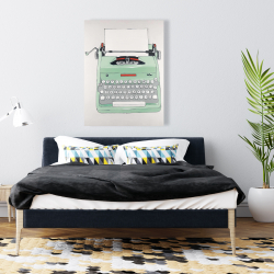 Canvas 36 x 48 - Mint typewriter