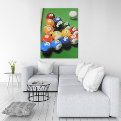 Toile 36 x 48 - Table de billard avec formation de balle