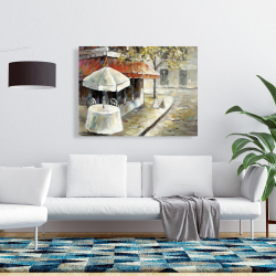 Toile 36 x 48 - Rue déserte et ensoleillée