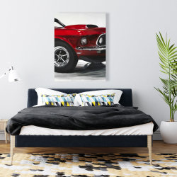 Canvas 36 x 48 - Classic red car