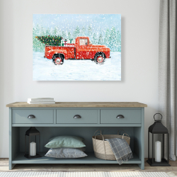 Canvas 36 x 48 - Christmas tree truck