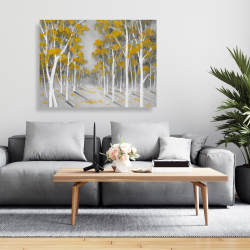 Canvas 36 x 48 - Yellow birch forest